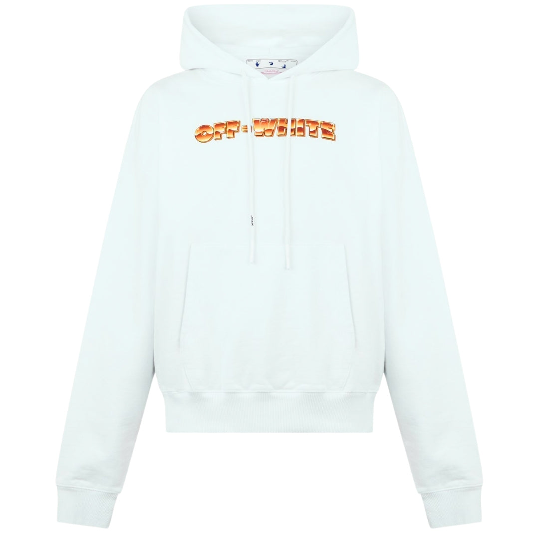 Off White Mens OMBB037S22FLE0080120 Hoodie White Style Centre Wholesale