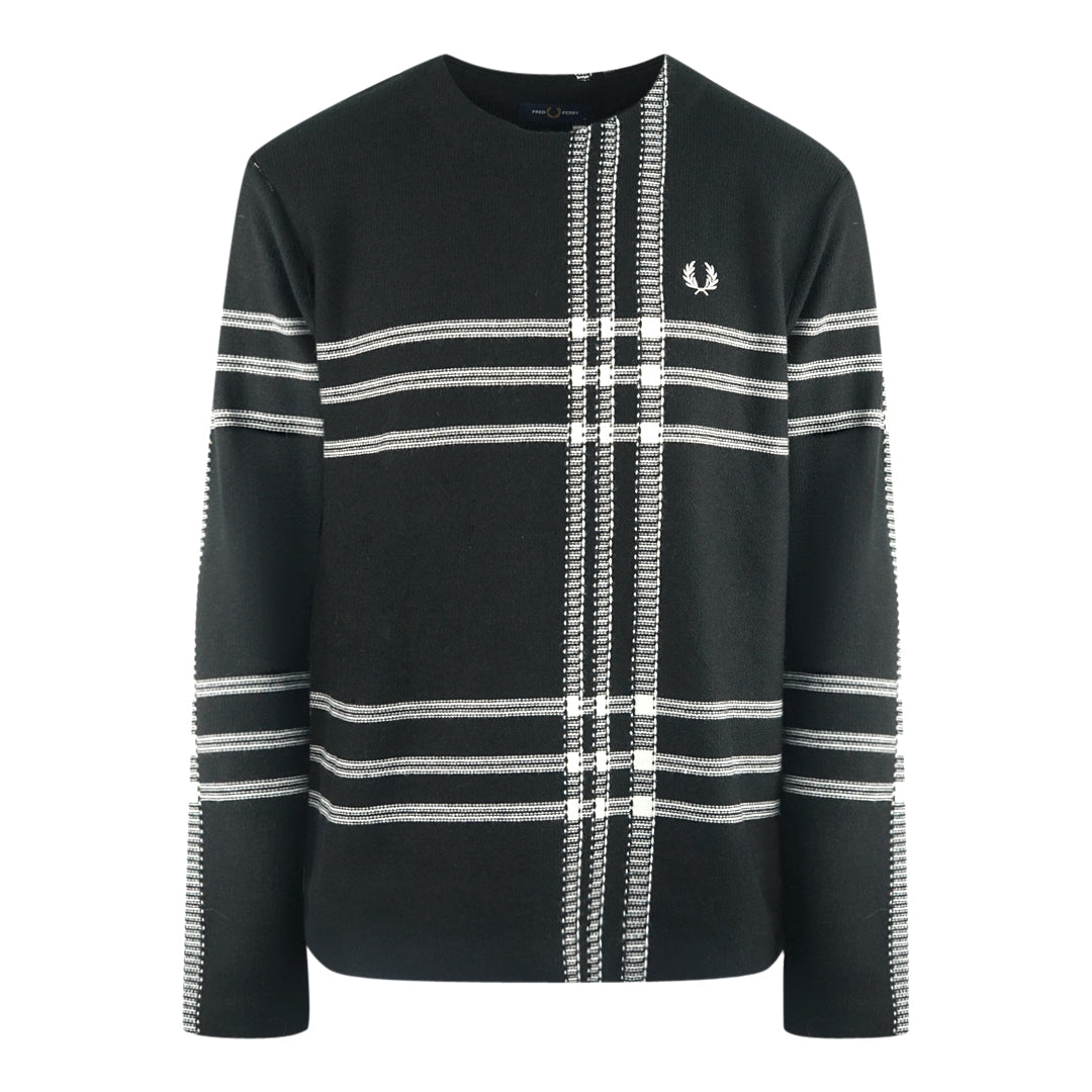 Mens black fred perry jumper hotsell