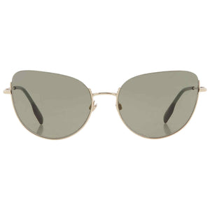 Burberry Harper Green Lens Gold Sunglasses One Size