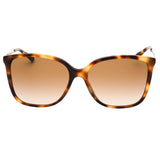 Michael Kors Brown Gradient Lens Amber Tortoise Brown Sunglasses