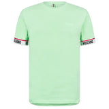 Moschino Taped Sleeve Logo Green T-Shirt L