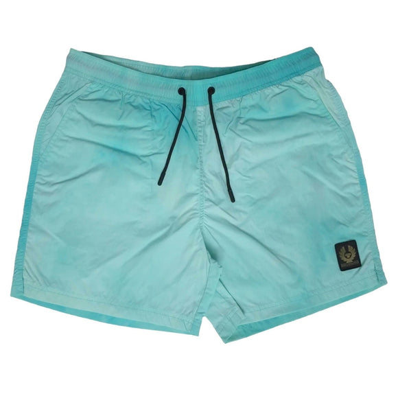 Belstaff Mens Breaker Shorts Ocean Green Shorts