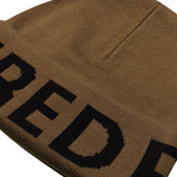 Fred Perry Bold Oversized Logo Shaded Stone Beanie One Size