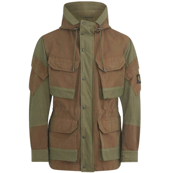 Belstaff Canteen Burnt Olive Green Parka Jacket L