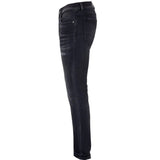 Diesel D-Strukt Black Destroyed Reinforced Denim Jeans W28 / 30L