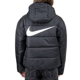 Nike Large Swoosh Logo Black Puffer Jacket L