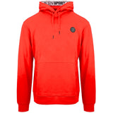 Plein Sport Large Scratch Logo Taped Hood Red Hoodie S