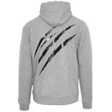 Plein Sport Large Scratch Logo Taped Hood Grey Hoodie S