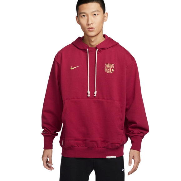 Nike FC Barcelona Dri-Fit Loose Fit Dark Red Zip-Up Hoodie M