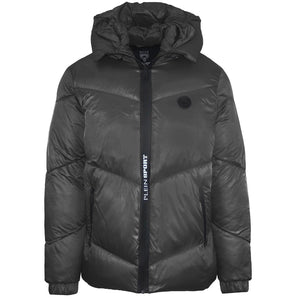 Plein Sport Shiny Padded Black Jacket S