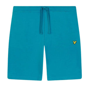 Lyle & Scott Branded Logo Leisure Blue Sweat Shorts