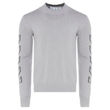 Off-White Diag Outline Medium Grey Knit Jumper M