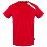 Aquascutum Shoulder Brand Logo Red T-Shirt S