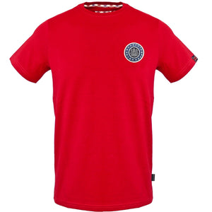 Aquascutum Small London Circle Logo Red T-Shirt S