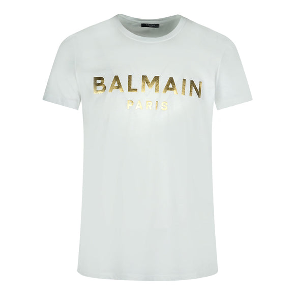 Balmain Mens T Shirt Ah1Ef000Bb29 Gad White