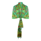 Inoa Womens Scarf Chartreuse 12007 Scarf Green