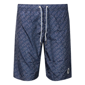 Philipp Plein Mens Cupp13L01 85 Swim Shorts Navy