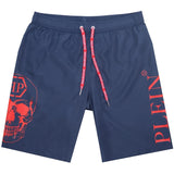 Philipp Plein Mens Cupp19 L0185 Swim Shorts Blue