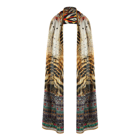 Inoa Womens Scarf Golden Eagle 120214 Scarf Brown