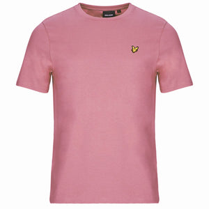 Lyle Scott Brand Chest Logo Palm Pink T Shirt