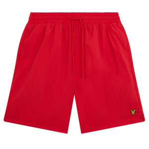 Lyle & Scott Branded Logo Gala Red Swim Shorts