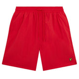 Lyle & Scott Branded Logo Gala Red Swim Shorts