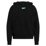 Off White Mens Ombb085S22Fle0051070 Hoodie Black