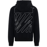 Off White Mens Ombe013C99Fle0071001 Hoodie Black