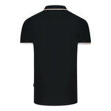 Aquascutum Mens QMP051 99 Polo Shirt Black