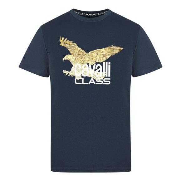 Cavalli Class Mens Qxt61K Jd060 04926 T Shirt Navy