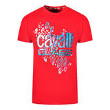 Cavalli Class Mens Qxt61T Jd060 02000 T Shirt Red