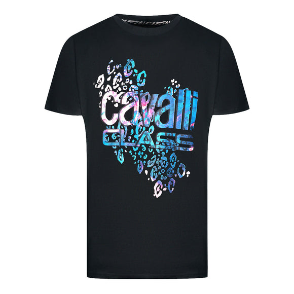 Cavalli Class Mens Qxt61T Jd060 05051 T Shirt Black