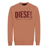 Diesel Mens S Division Logo 0Bawt 3Bb Sweater Pink