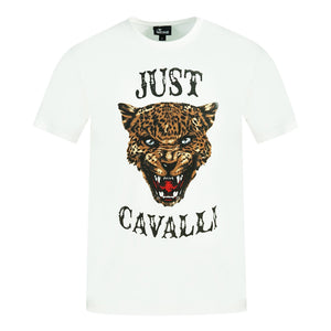 Just Cavalli Mens T Shirt S01Gc0419 101 White