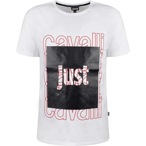 Just Cavalli Mens T-Shirt S01GC0513 100 White