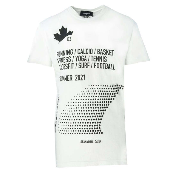 Dsquared2 Mens T Shirt S74Gd0840 100 White