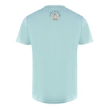 Aquascutum London Embroidered A Logo Sky Blue T-Shirt