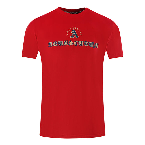 Aquascutum Mens T00923 52 T Shirt Red